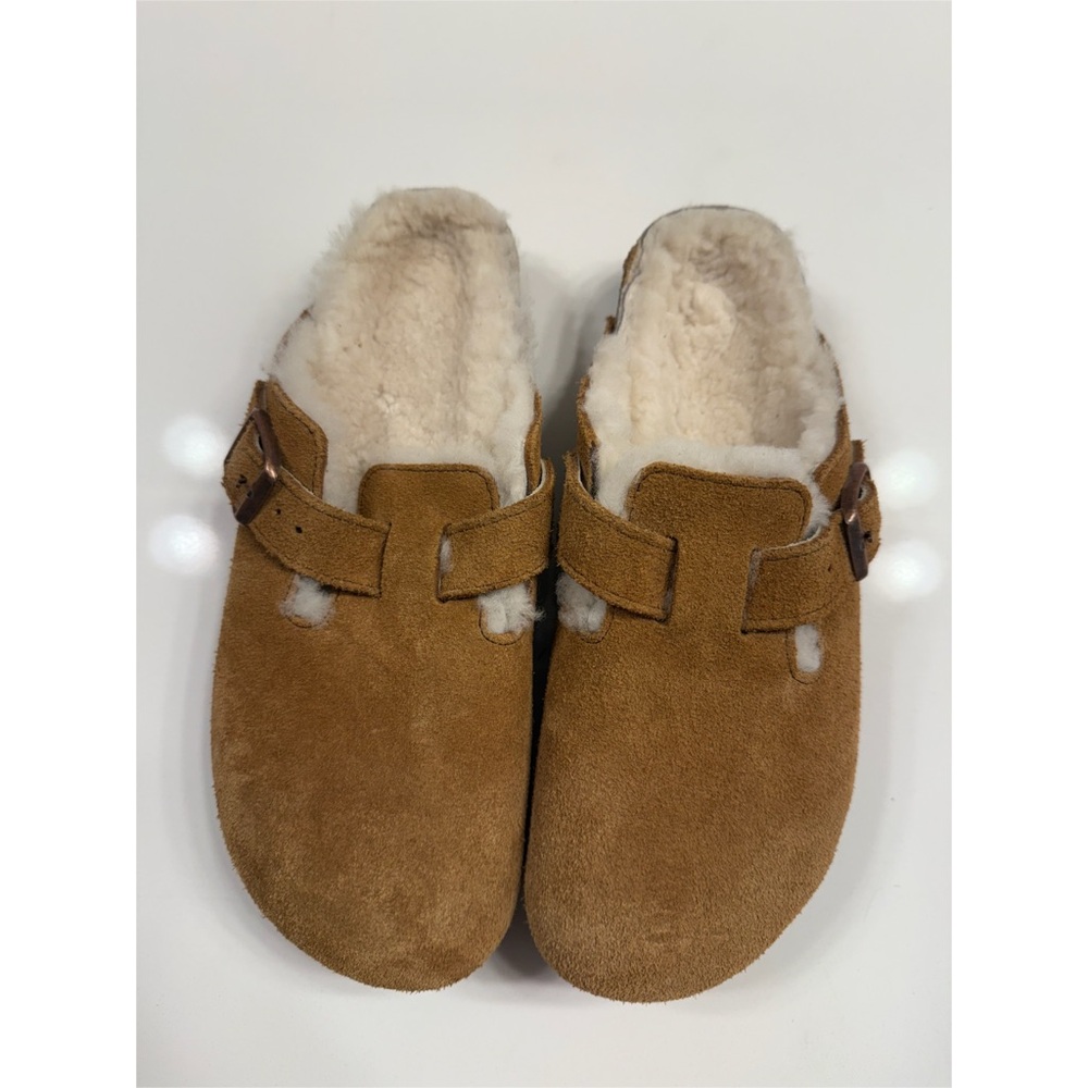Birkenstock Boston Shearling suede leather
